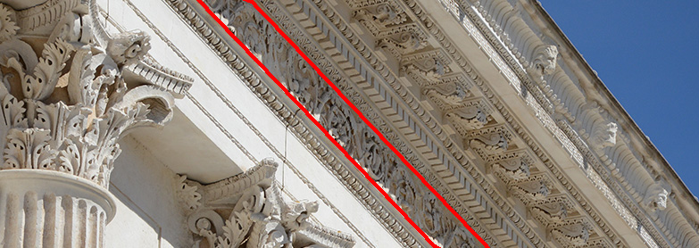 frise de la Maison Carrée à Nîmes